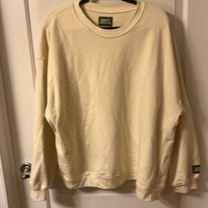 Daily Drills light yellow oversized sweatshirt